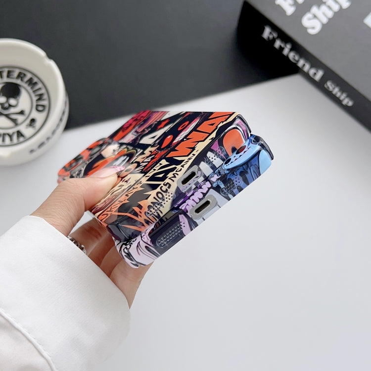 Painted Pattern Precise Hole PC Phone Case, For iPhone 15