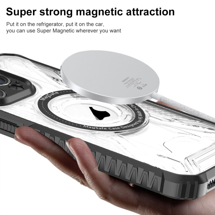 For iPhone 15 CD Texture Magsafe Phone Case(Sapphire)
