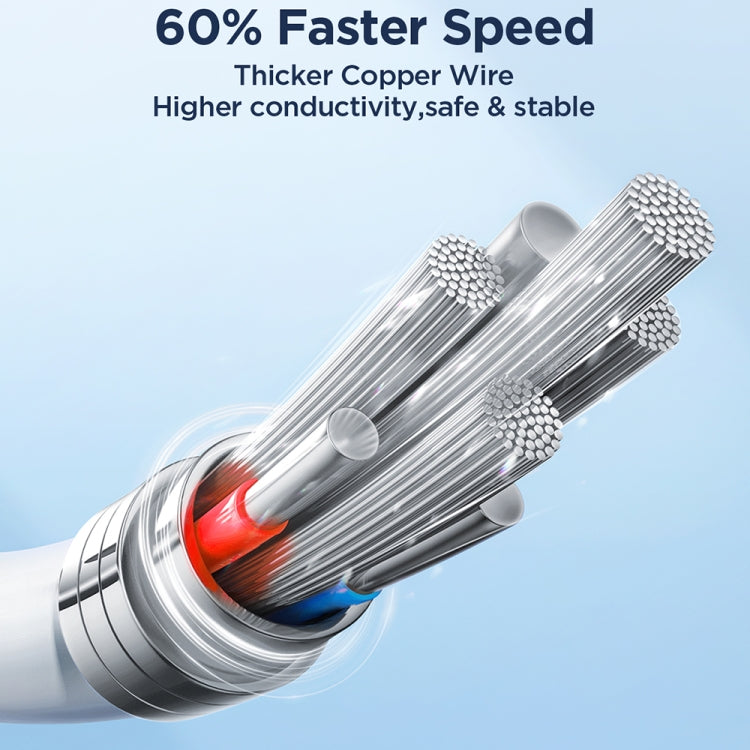 JOYROOM SA26-CC3 Flash Charge Series 60W USB-C / Type-C to USB-C / Type-C Fast Charging Data Cable, 1m
