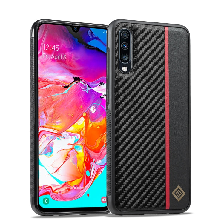 LC.IMEEKE 3 in 1 Carbon Fiber Texture Shockproof Phone Case, For Samsung Galaxy S22, For Samsung Galaxy A71 4G, For Samsung Galaxy Note20 Ultra, For Samsung Galaxy A70, For Samsung Galaxy A51 4G, For Samsung Galaxy A50, For Samsung Galaxy S21 FE       ...