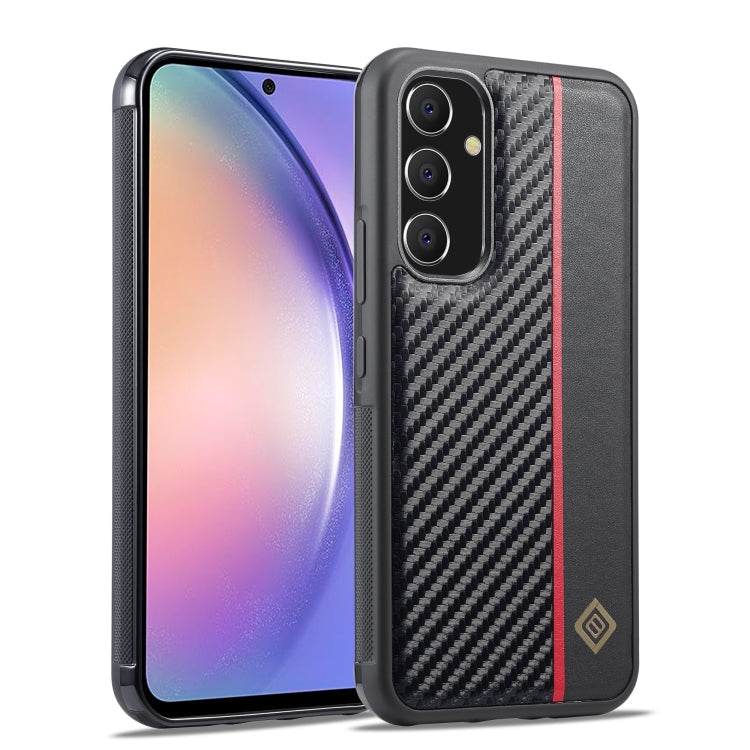 LC.IMEEKE 3 in 1 Carbon Fiber Texture Shockproof Phone Case, For Samsung Galaxy A15 5G, For Samsung Galaxy A24, For Samsung Galaxy S24 Ultra 5G, For Samsung Galaxy S24+ 5G, For Samsung Galaxy S24 5G, For Samsung Galaxy A23 4G/5G, For Samsung Galaxy A34...