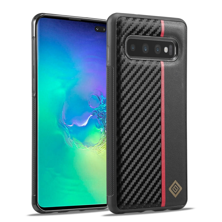 LC.IMEEKE 3 in 1 Carbon Fiber Texture Shockproof Phone Case, For Samsung Galaxy S22, For Samsung Galaxy A71 4G, For Samsung Galaxy Note20 Ultra, For Samsung Galaxy A70, For Samsung Galaxy A51 4G, For Samsung Galaxy A50, For Samsung Galaxy S21 FE       ...