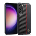 LC.IMEEKE 3 in 1 Carbon Fiber Texture Shockproof Phone Case, For Samsung Galaxy A15 5G, For Samsung Galaxy A24, For Samsung Galaxy S24 Ultra 5G, For Samsung Galaxy S24+ 5G, For Samsung Galaxy S24 5G, For Samsung Galaxy A23 4G/5G, For Samsung Galaxy A34...
