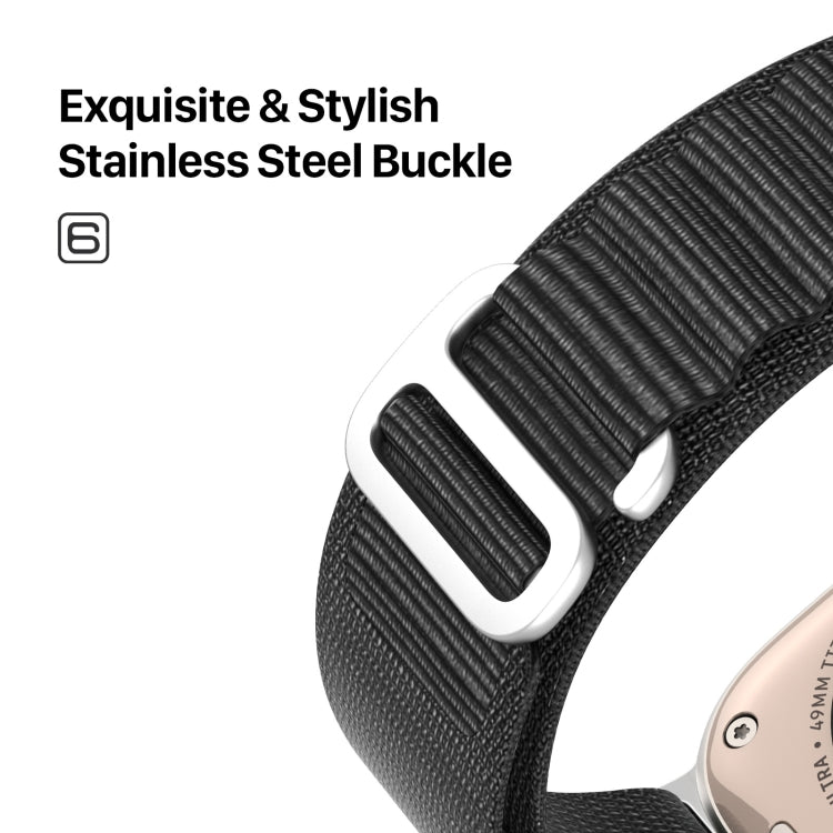 DUX DUCIS GS Series Nylon Loop Watch Band, For Apple Watch Series 7 41mm, For Apple Watch Series 7 45mm, For Apple Watch Series 6 40mm, For Apple Watch Series 6 44mm, For Apple Watch Series 5 44mm, For Apple Watch Series 5 40mm