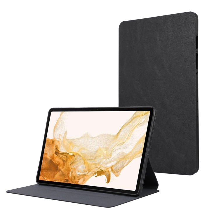 For Samsung Galaxy Tab S9 TPU Flip Tablet Protective Leather Case(Black)