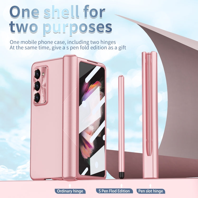 Electroplating Hinged Folding Phone Case with S Pen Fold Edtion, For Samsung Galaxy Z Fold5