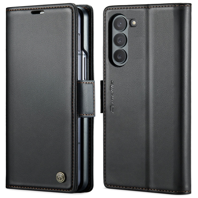 CaseMe 023 Butterfly Buckle Litchi Texture RFID Anti-theft Leather Phone Case, For Samsung Galaxy Z Flip6 / Flip7 FE, For Samsung Galaxy Z Fold6 5G, For Samsung Galaxy Z Fold5, For Samsung Galaxy Z Flip5
