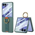 GKK Integrated Ultrathin Shockproof Phone Case with Ring Wrist Strap, For Galaxy Z Flip8 5G, For Samsung Galaxy Z Flip7 5G, For Samsung Galaxy Z Flip6, For Samsung Galaxy Z Flip5, For Samsung Galaxy Z Flip4 5G