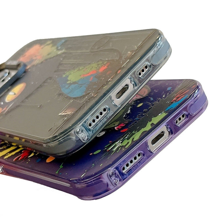 Handyhülle aus PC + TPU im Tierfell-Ölgemälde-Design, für iPhone 11 Pro