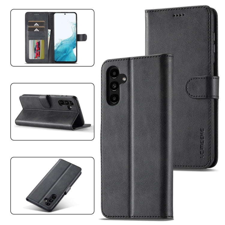 LC.IMEEKE Calf Texture Leather Phone Case, For Samsung Galaxy S23 FE 5G, For Samsung Galaxy A55 5G, For Samsung Galaxy A05, For Samsung Galaxy A05S