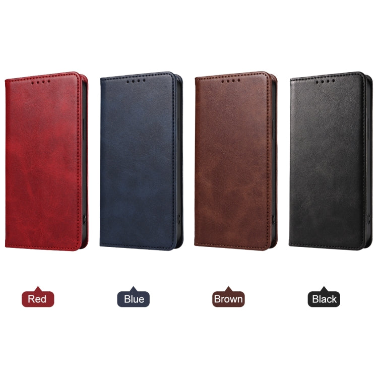 For OPPO A17 / A17K Magnetic Closure Leather Phone Case(Brown)
