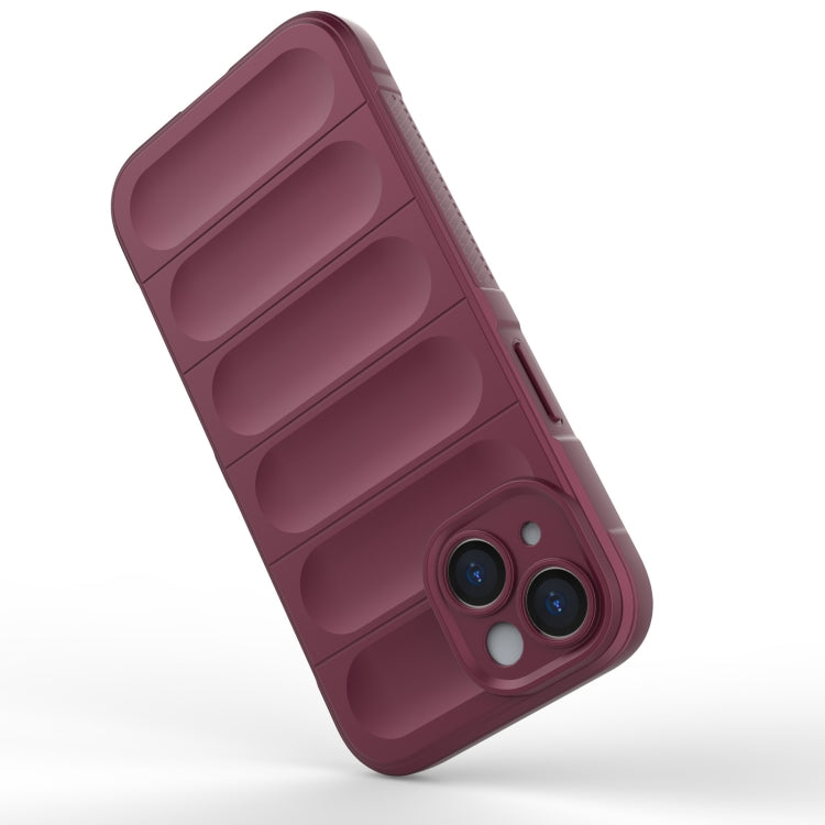Magic Shield TPU + Flannel Phone Case, For iPhone 15