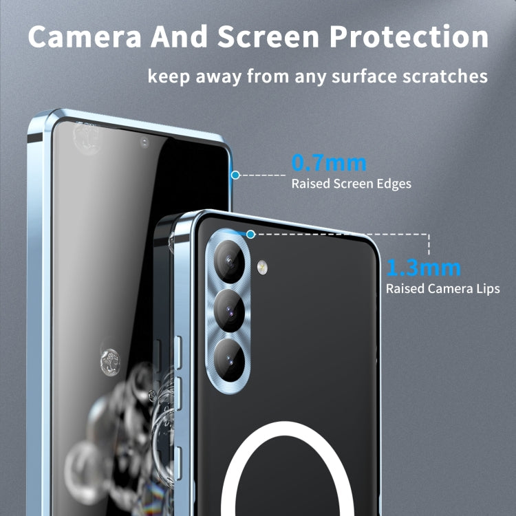 MagSafe Magnetic Frosted Metal Phone Case, For Samsung Galaxy S24 Ultra 5G, For Samsung Galaxy S24+ 5G, For Samsung Galaxy S24 5G, For Samsung Galaxy S23 FE 5G
