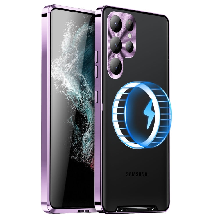 MagSafe Magnetic Frosted Metal Phone Case, For Samsung Galaxy S24 Ultra 5G, For Samsung Galaxy S24+ 5G, For Samsung Galaxy S24 5G, For Samsung Galaxy S23 FE 5G