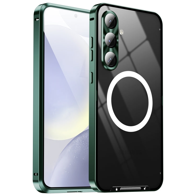 MagSafe Magnetic Frosted Metal Phone Case, For Samsung Galaxy S26 Ultra 5G, For Samsung Galaxy S25 5G, For Samsung Galaxy S25+ 5G, For Samsung Galaxy S25 Ultra 5G, For Samsung Galaxy S24 FE 5G