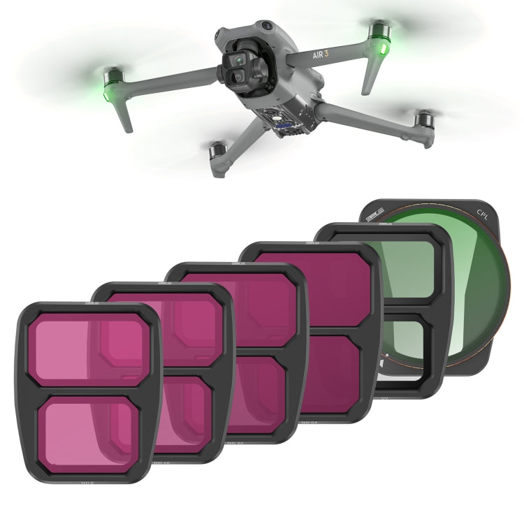 STARTRC Drohnen-Objektivfilter, für DJI Air 3 6-in-1 ND8/16/32/64 UV CPL