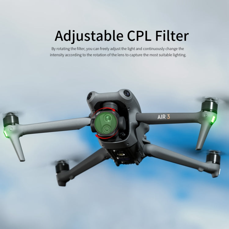 STARTRC Drohnen-Objektivfilter, für DJI Air 3 6-in-1 ND8/16/32/64 UV CPL
