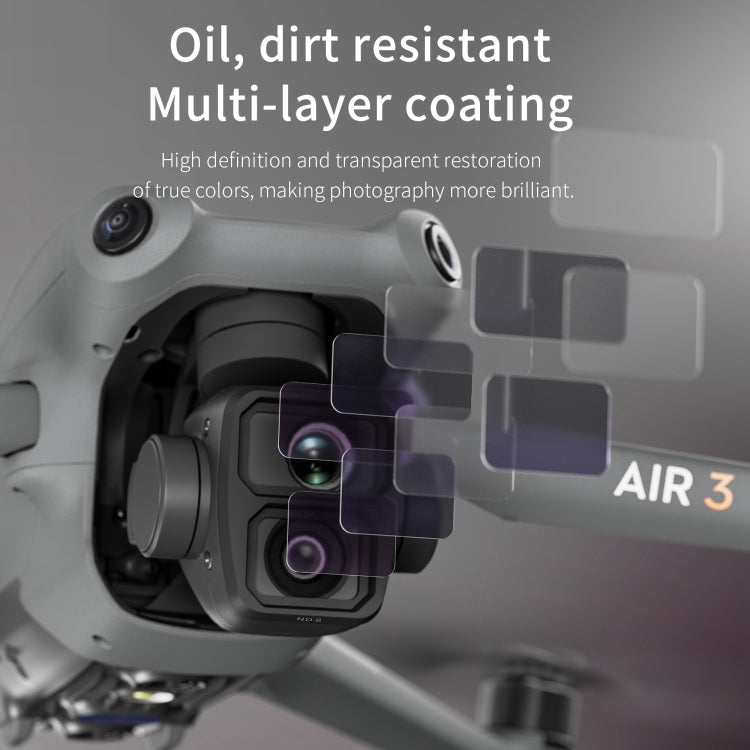 STARTRC Drohnen-Objektivfilter, für DJI Air 3 6-in-1 ND8/16/32/64 UV CPL