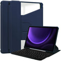 360 Rotation Transparent Smart Leather Case with Keyboard, For Samsung Galaxy Tab A11+, For Samsung Galaxy Tab S9 FE / S10 FE, For Samsung Galaxy Tab S9 FE+ / S10+, For Samsung Galaxy Tab A9+