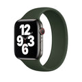 For Apple Watch Series 8&7 41mm / SE 2&6&SE&5&4 40mm / 3&2&1 38mm Solid Color Elastic Silicone Watch Band, Size:M 143mm (Aqua Blue), Size:M 143mm