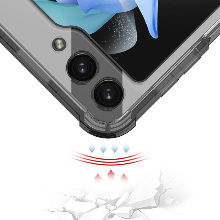 For Samsung Galaxy Z Flip5 GKK MagSafe Airbag Hinge Shockproof Phone Case with Ring Holder(Blue)