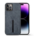 Denior DV Elastic Card Slot PU Back Cover Phone Case, For iPhone 15 Pro Max, For iPhone 15 Pro, For iPhone 15 Plus, For iPhone 15
