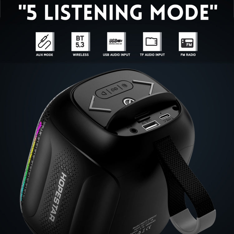 HOPESTAR Party 300mini IPX5 Waterproof Portable Bluetooth Speaker 360 Degree Stereo Outdoor Speaker