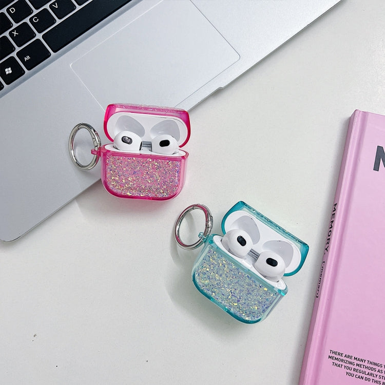 For AirPods Pro Flash Diamond Epoxy Bluetooth Earphone Protective Case(White)