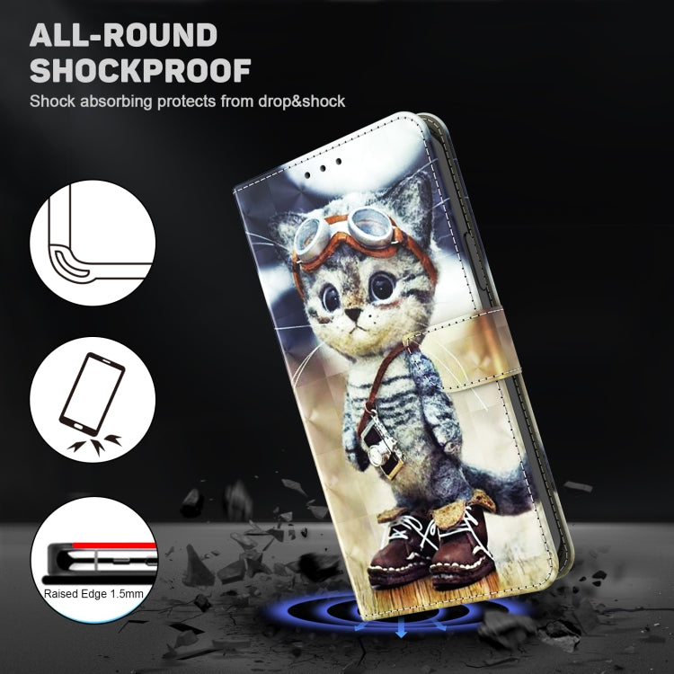 3D Painted Leather Phone Case, For iPhone 15 Pro Max, For iPhone 15 Pro