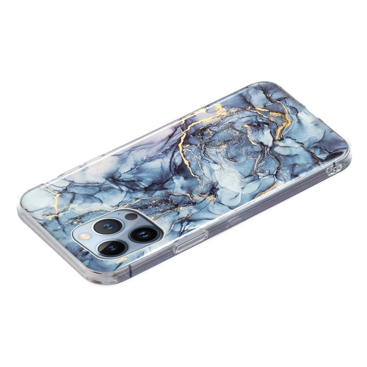 IMD Marble TPU Phone Case For iPhone 15 Pro(Grey)