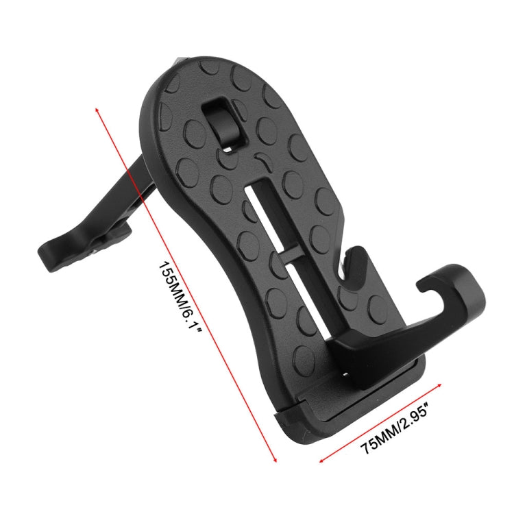 BF013-BK Automotive Door Step Hook Aluminum Foldable Ladder Mini Foot Pedal for Jeep SUV Truck WP, BF013-BK