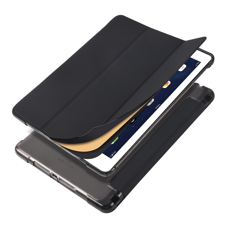 3-fach faltbare horizontale Klapphülle aus Kunstleder + stoßfeste TPU-Hülle mit Halterung & Stiftfach, für iPad Air / Air 2 / 9.7 (2017) & (2018), für iPad Mini 5 / Mini 4