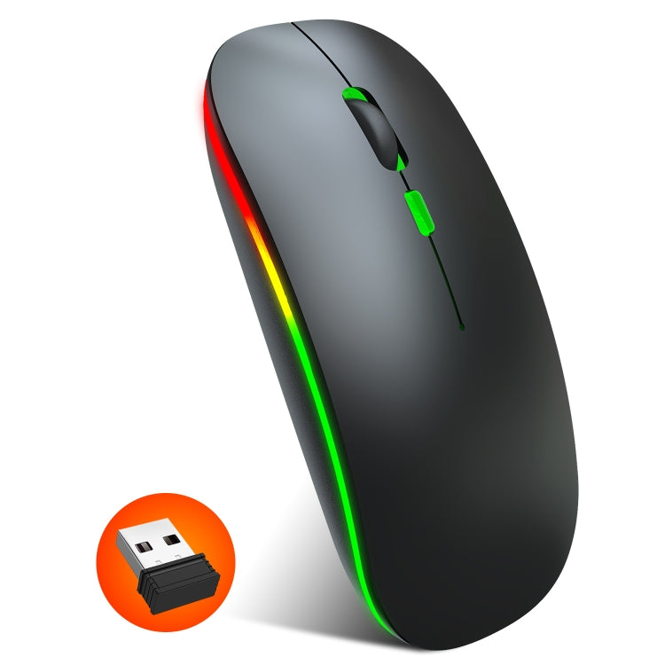 Wireless Rechargeable Mouse – 2.4GHz, Adjustable DPI, RGB LED, USB Ergonomic Mouse.
