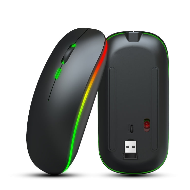 Wireless Rechargeable Mouse – 2.4GHz, Adjustable DPI, RGB LED, USB Ergonomic Mouse.