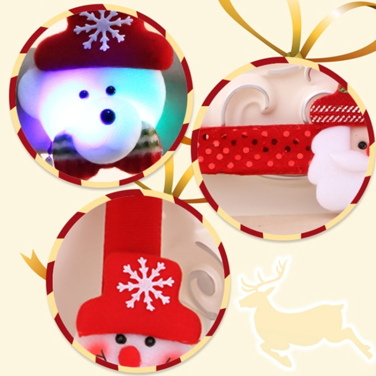 Weihnachtliche LED-Klatscharmband-Leuchte (Bär mit Pailletten)