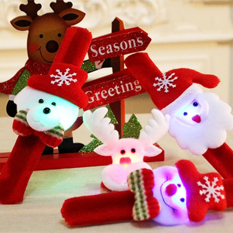 Weihnachtliche LED-Klatscharmband-Leuchte (Bär mit Pailletten)