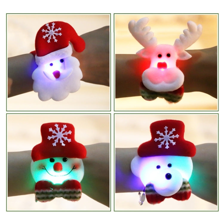 Weihnachtliche LED-Klatscharmband-Leuchte (Bär mit Pailletten)