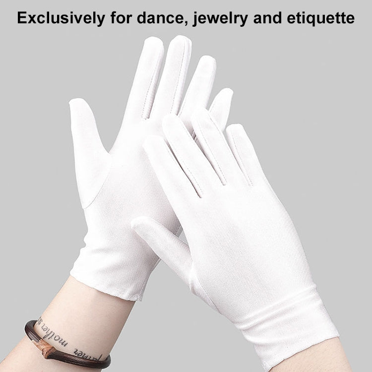 Thick Cotton Work Gloves Anti-Sweat Labor Protection Safety Gloves White