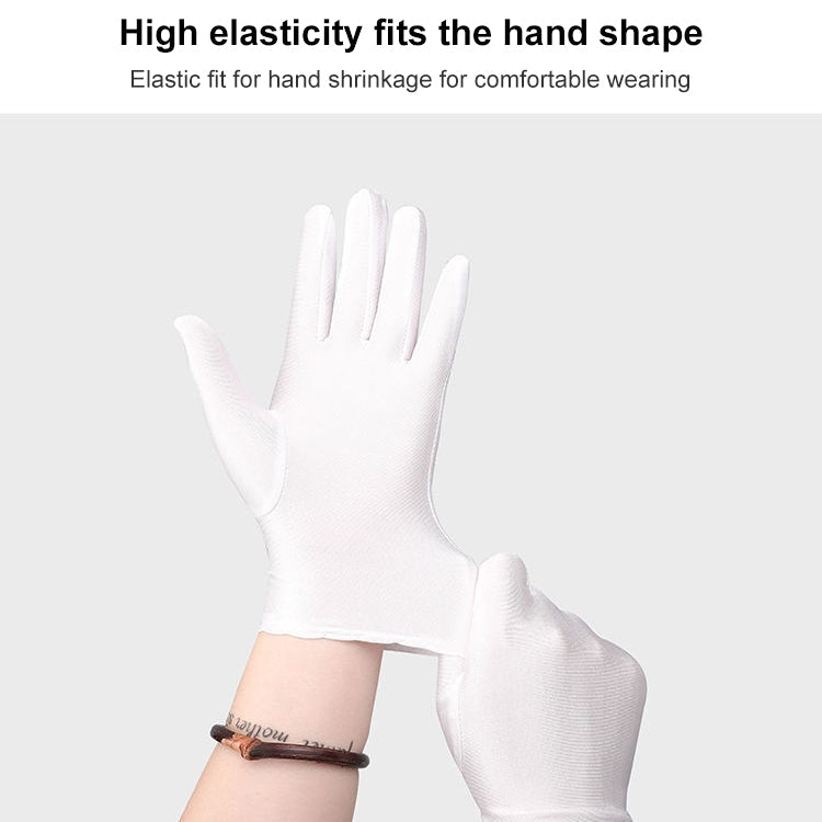 Thick Cotton Work Gloves Anti-Sweat Labor Protection Safety Gloves White