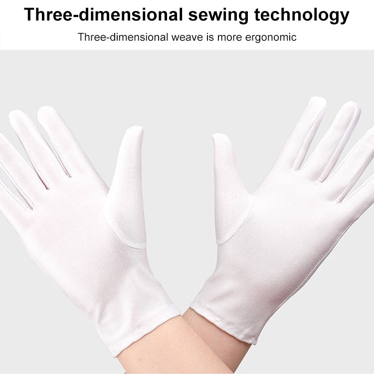 Thick Cotton Work Gloves Anti-Sweat Labor Protection Safety Gloves White