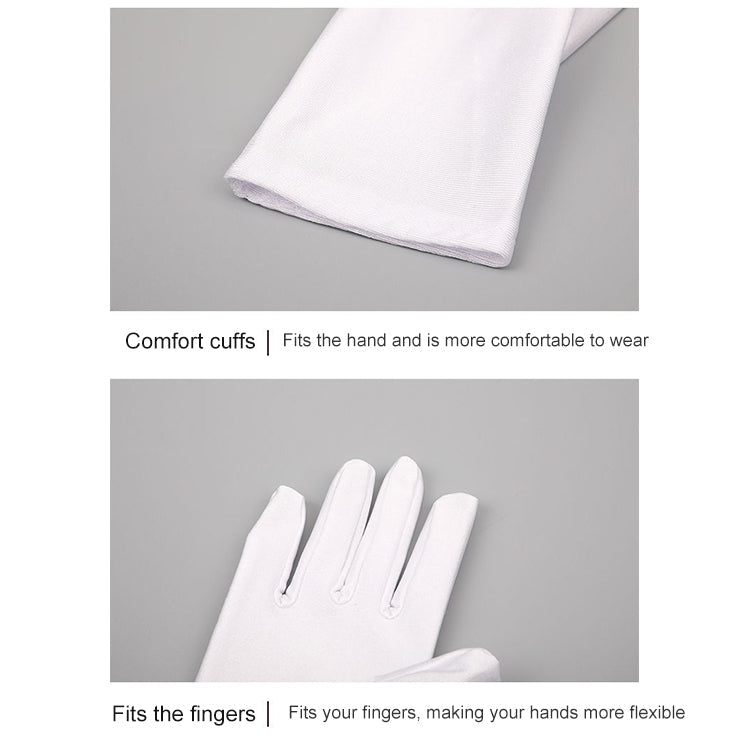 Thick Cotton Work Gloves Anti-Sweat Labor Protection Safety Gloves White