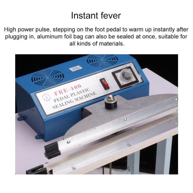 Pedal Type Sealing Machine Heat Shrinkable Film Cutting Machine Plastic Bag Sealer, EU Plug, Model 300, Model 400, Model 500, Model 600, Model 700