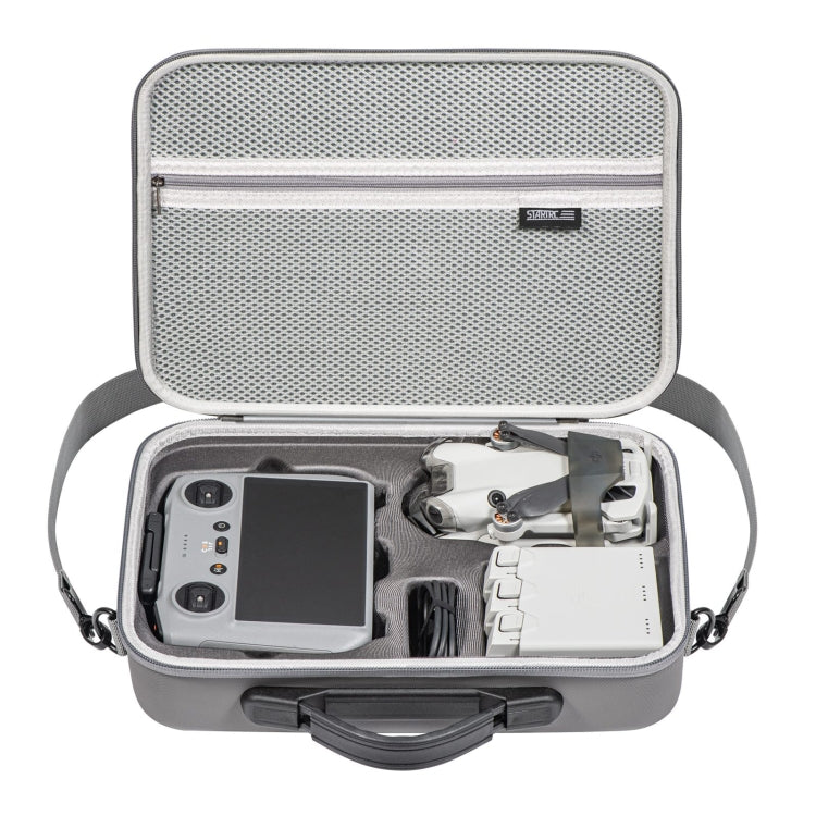 STARTRC Schultertasche aus PU-Leder (Grau) für DJI Mini 4 Pro / RC 2 mit Display