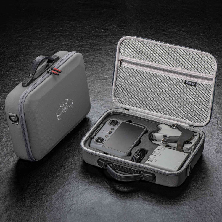 STARTRC Schultertasche aus PU-Leder (Grau) für DJI Mini 4 Pro / RC 2 mit Display