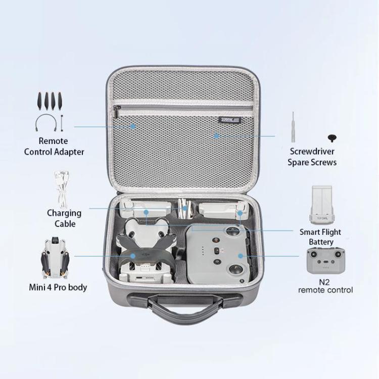 STARTRC Schultertasche aus PU, für DJI Mini 4 Pro / RC mit Display, für DJI Mini 4 Pro / N2, für DJI Mini 4 Pro / RC 2 mit Display