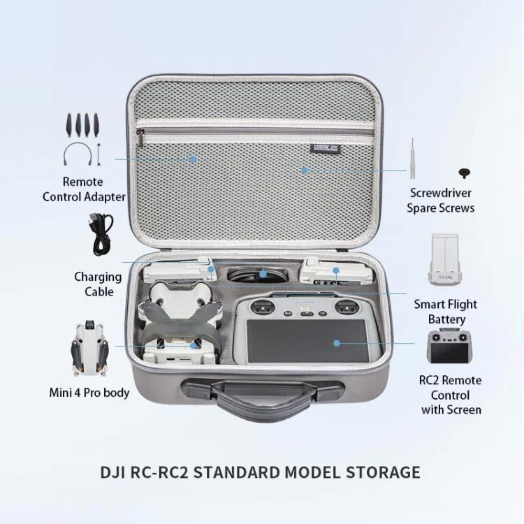 STARTRC Schultertasche aus PU, für DJI Mini 4 Pro / RC mit Display, für DJI Mini 4 Pro / N2, für DJI Mini 4 Pro / RC 2 mit Display
