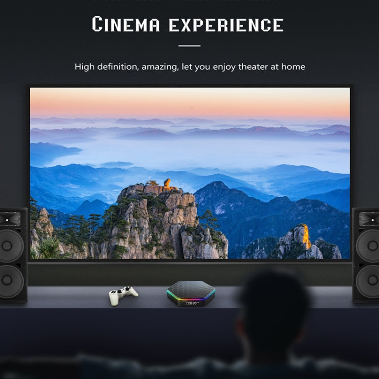 T95Z Plus 8K WiFi6 Android 12.0 Smart TV-Box mit Fernbedienung, 4 GB + 128 GB, Allwinner H618 Quad-Core (UK-Stecker)