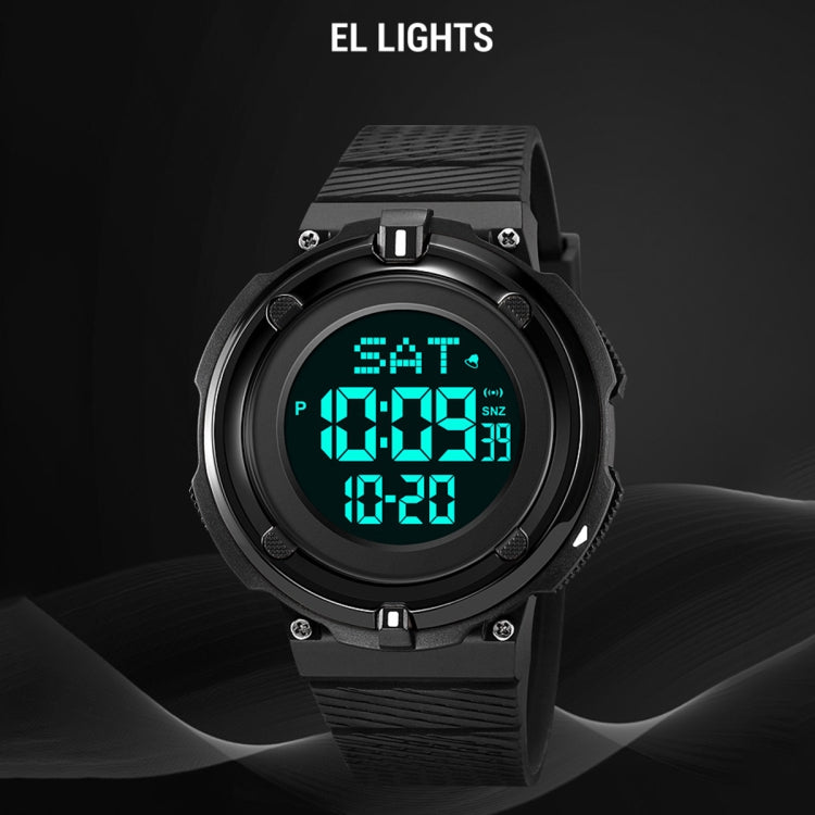SKMEI 2010 Multifunctional Men 50M Waterproof Luminous Digital Wrist Watch