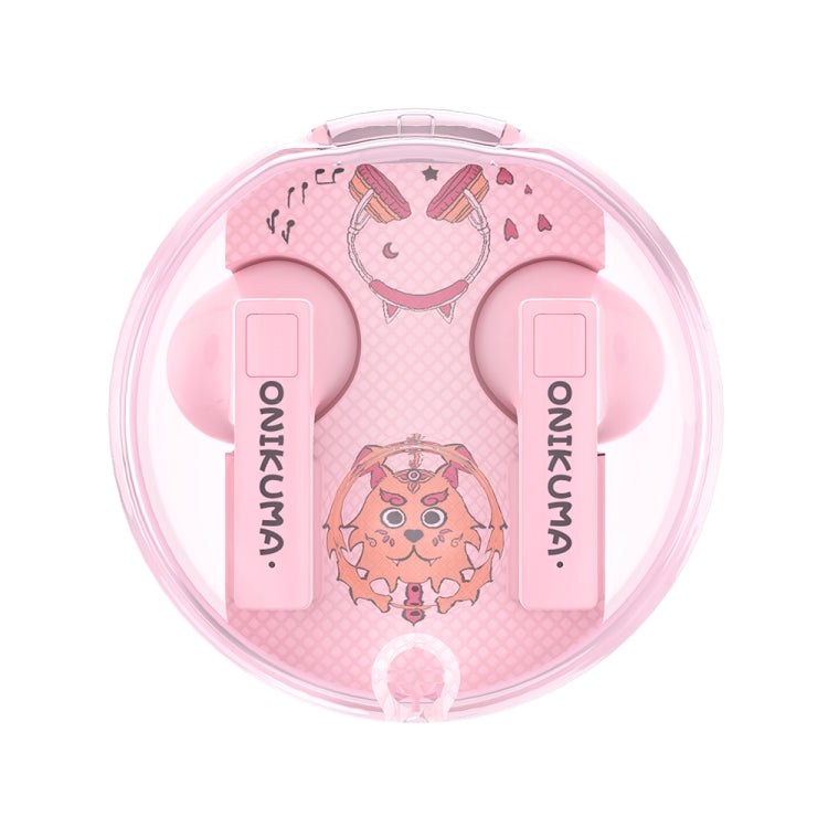 ONIKUMA T301 Transparenter kabelloser Bluetooth-Cartoon-Kopfhörer
