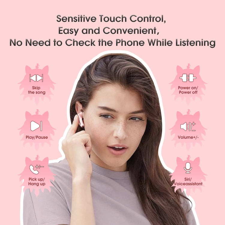 ONIKUMA T301 Transparenter kabelloser Bluetooth-Cartoon-Kopfhörer